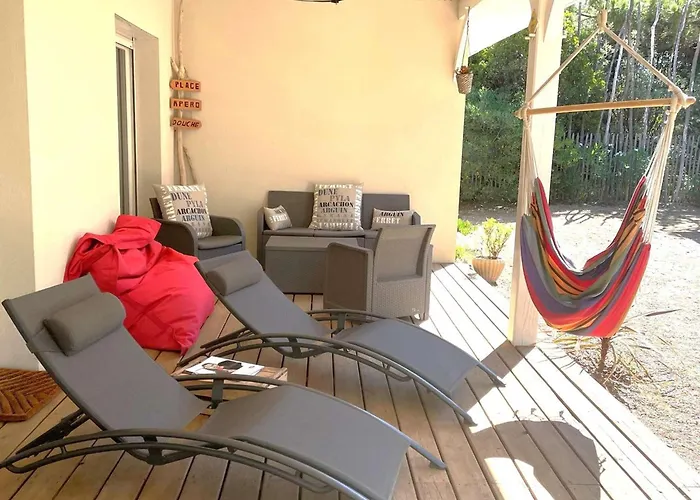 Familiale Au Cap Ferret: Face Aux Dunes, Proche Plage, Grand Jardin Et Terrasse, 10 Pers - Fr-1-736-8 Vila