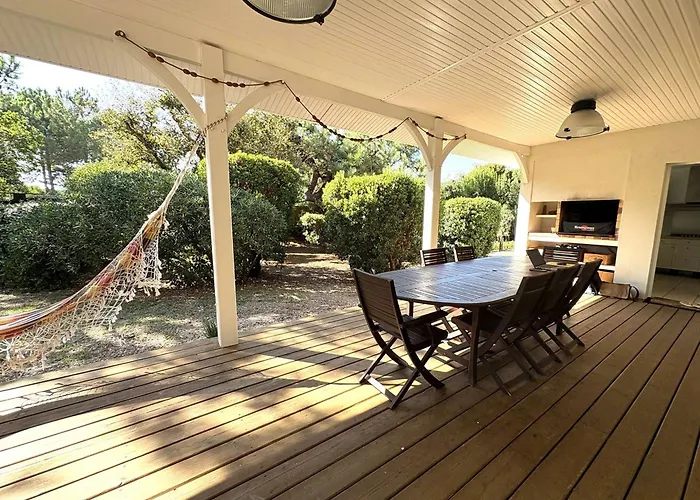 Vila Familiale Au Cap Ferret: Face Aux Dunes, Proche Plage, Grand Jardin Et Terrasse, 10 Pers - Fr-1-736-8 *